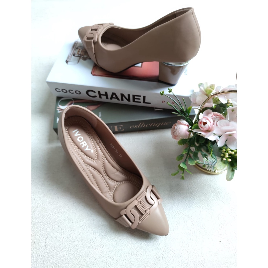 IVORY Sepatu Wanita Heels Pantofel Kerja  535-18A