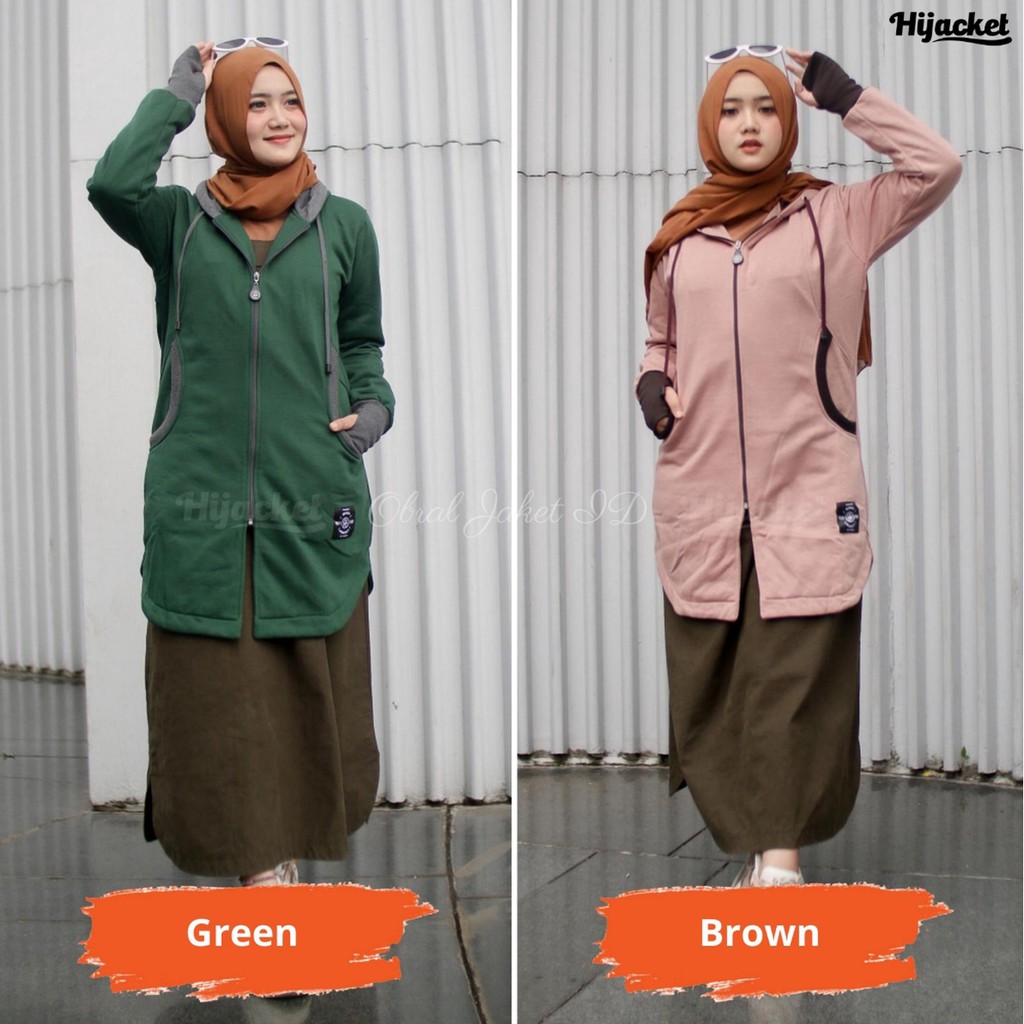 Hijacket Elektra Original Bandung | Jaket Hoodie Wanita Size L XL XXL Garansi 100%-3