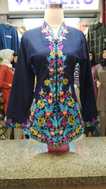 kebaya encim bordir bunga ||| BISA BAYAR TEMPAT ||| code 6098