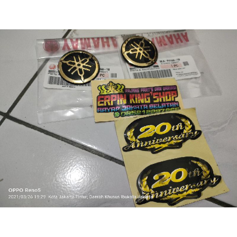 Emblem Tangki dan 20 th Rx king SE original