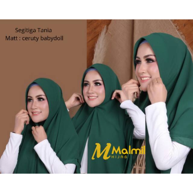 Hijab instan Segitiga Tania/ ori ayubi/ceruty babydoll