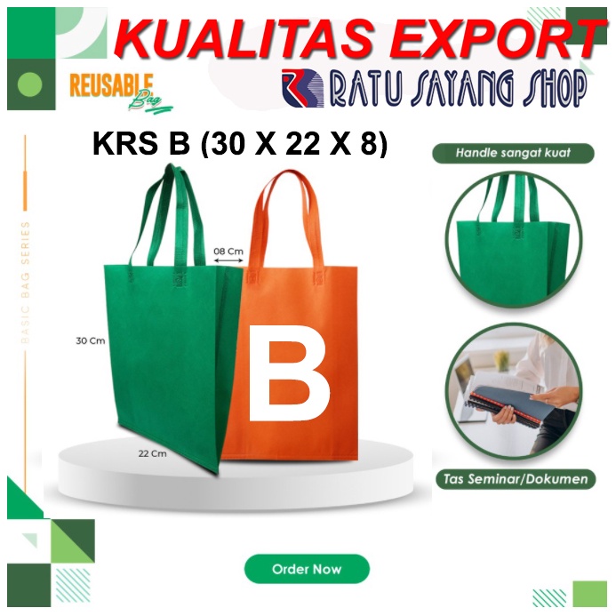 

TAS SPUNBOND POLOS MODEL KRS B (30 X 22 X 8) KUALITAS EXPORT