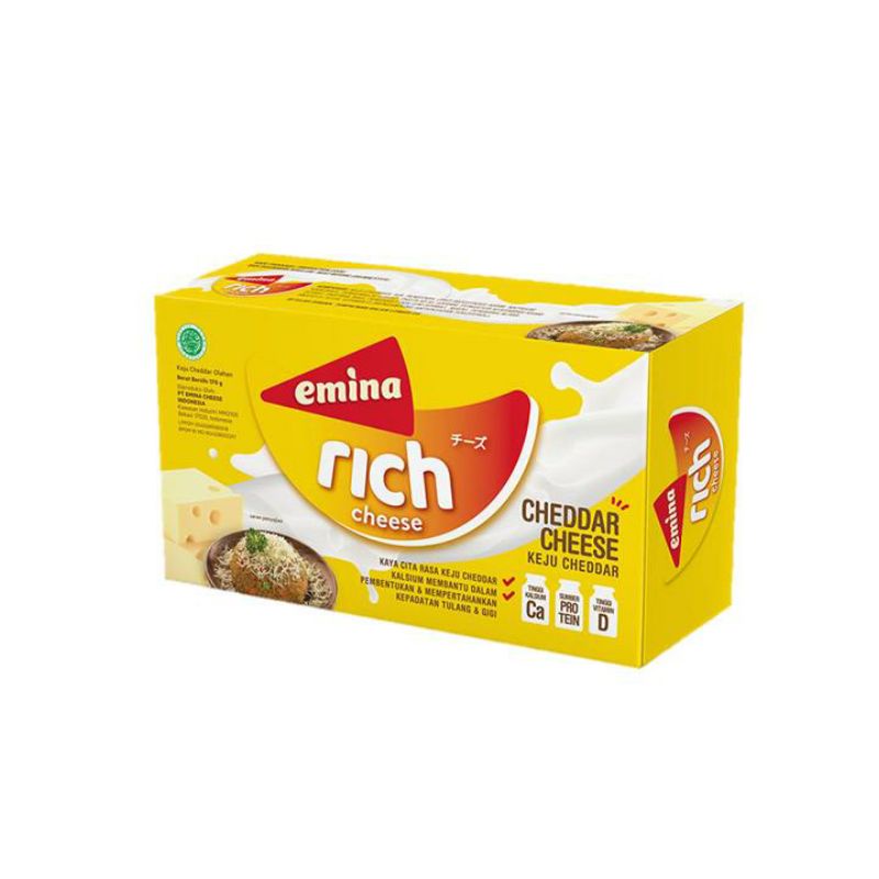 

Emina Rich Cheese Keju Gurih Cheddar 165 gr