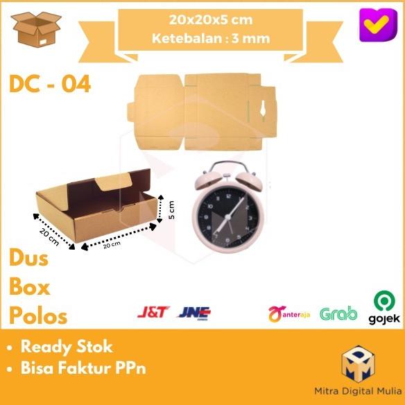 

Kardus Dus Polos DC-04 Diecut 20 x 20 x 5 Box Makanan / Hampers