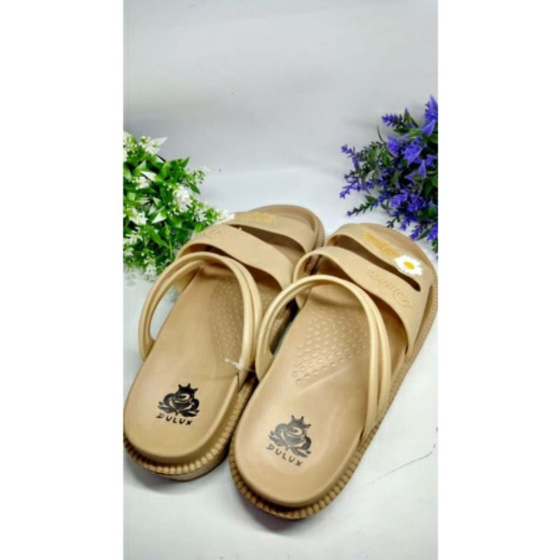 SANDAL ANAK PEREMPUAN KEKINIAN MOTIF BUNGA DULUX UKURAN 24-40