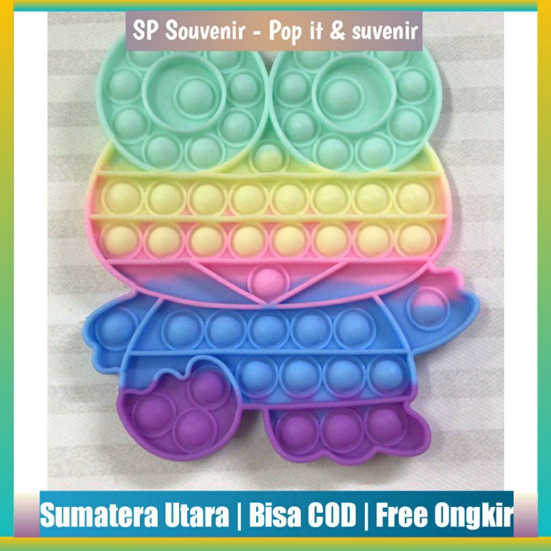 Popit Pastel Keropi POP IT Mainan Anak 
