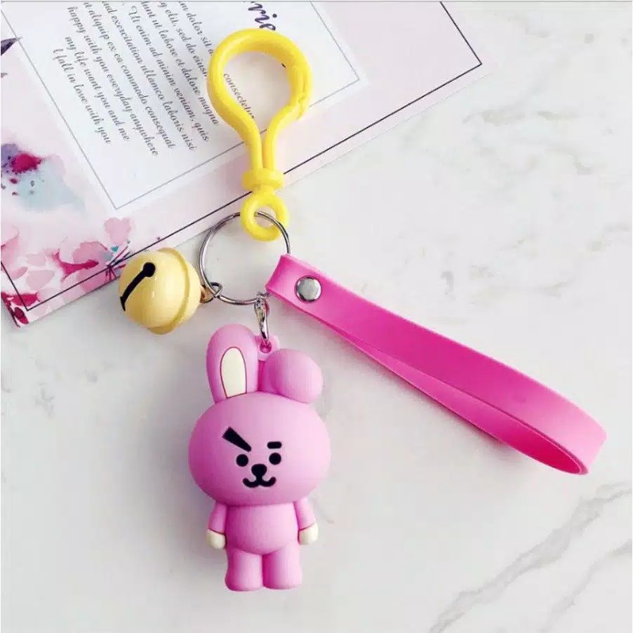 Gantungan kunci bts/ gantungan kunci terlaris tata koya mang rj shooky cooky chimmy van