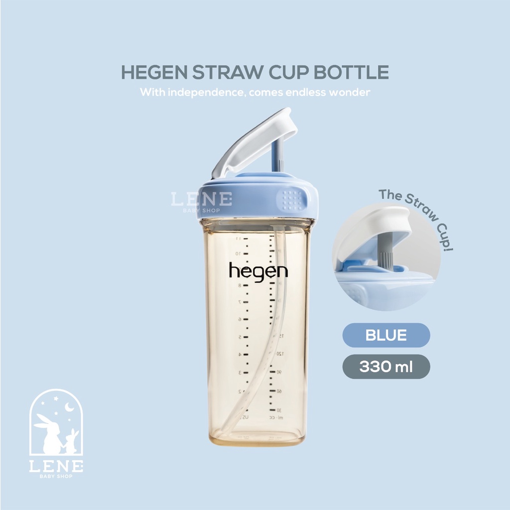 Hegen Straw Cup Bottle 330ml / Botol sedotan