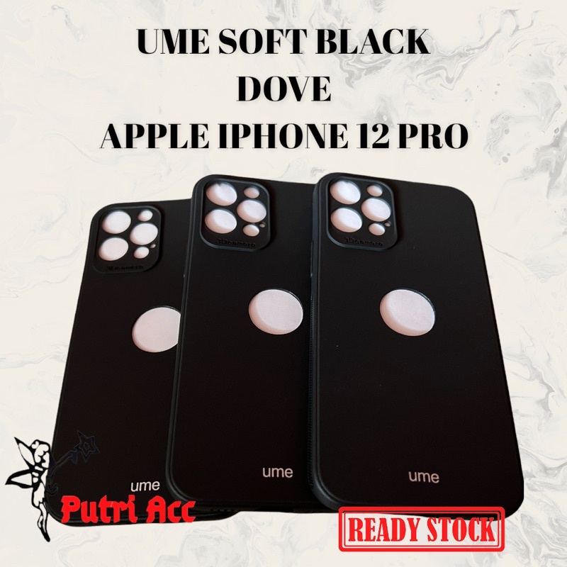 APPLE IPHONE 12 PRO SOFTCASE SILIKON UME BLACK DOVE PROTECTION APPLE IPHONE 12 PRO