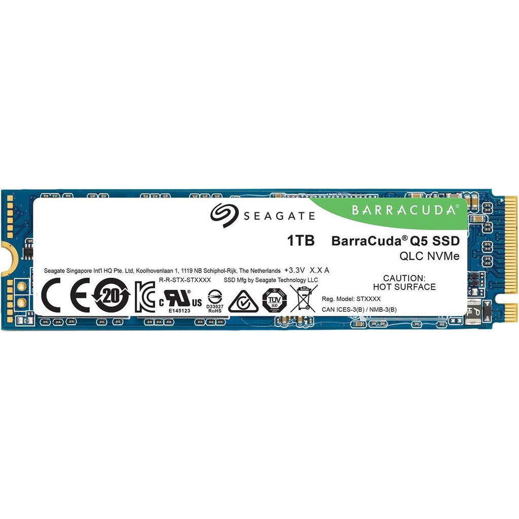 SEAGATE BarraCuda Q5 SSD 1TB M.2 NVMe 1.3 3D QLC