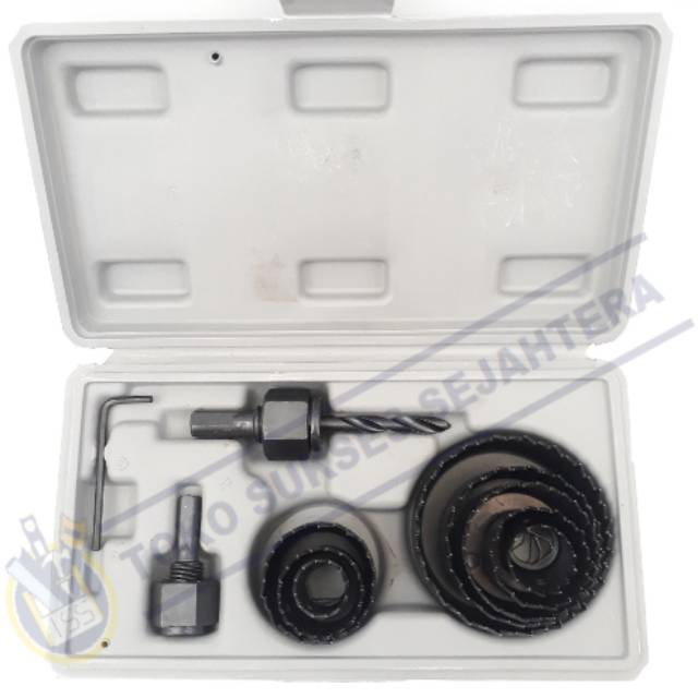 ART Holesaw Hole Saw Kit Set 11pcs 6pcs Mata Bor Pelubang Kayu 11 pcs Paralon Hidroponik