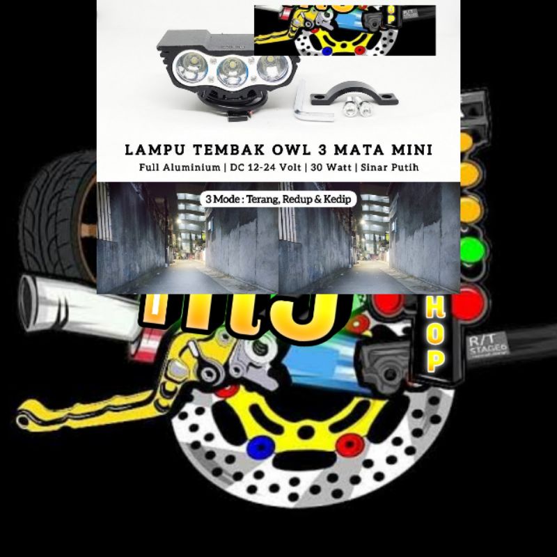 LAMPU SOROT 3 MATA BATMAN WHITE/LAMPU SOROT 2 MATA BATMAN WHITE