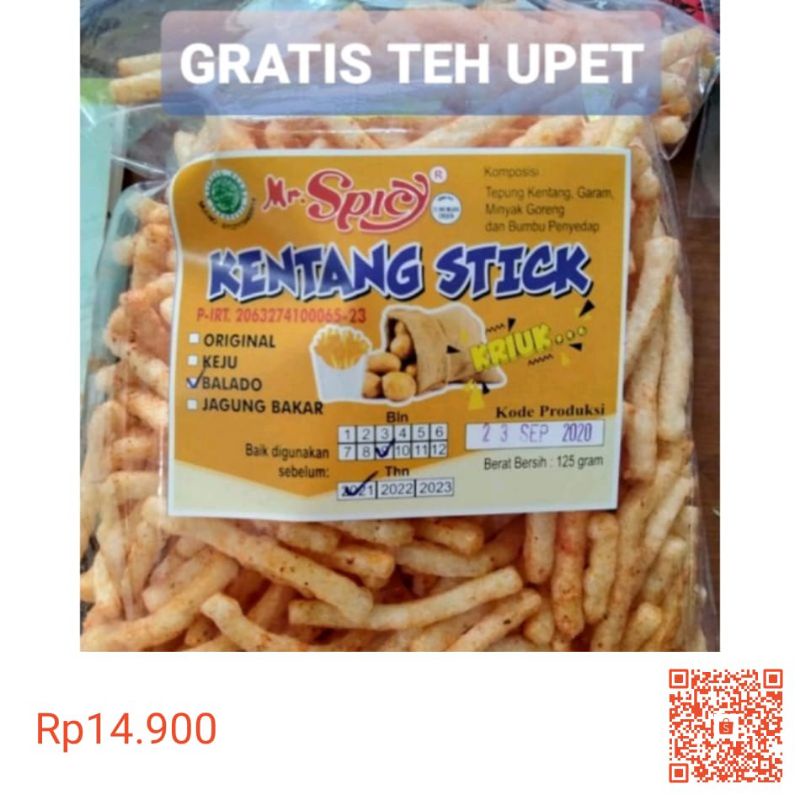 

cemilan stick balado dgn rasa yg bervariasi kakk..