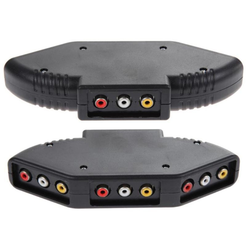 Btsg AV Switch Splitter Selector Kabel AV Komposit RCA 3ke1 Untuk STB TV DVD Player