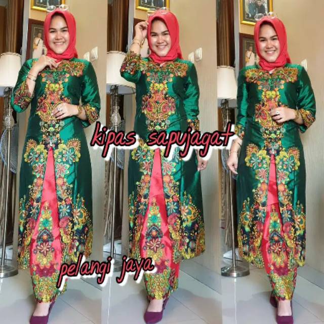 REALPICT KEBAYA PELANGI JAYA /KEBAYA MODERN MOTIF KIPAS