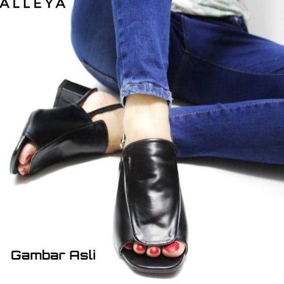 [ IPL ] COD SHP kode SANTORINI - Dalleya sepatu hak chunky / big wanita realpict cantik casual trend