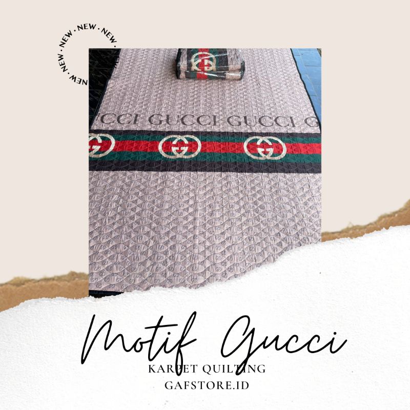 Karpet quilting karakter motif Gucci ukuran jumbo 230x170cm