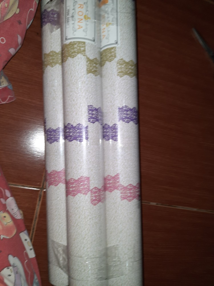 Homewallpaper - Wallpaper Sticker Dinding Motif Garis 3 Benang - Ukuran 45cm X 10 M