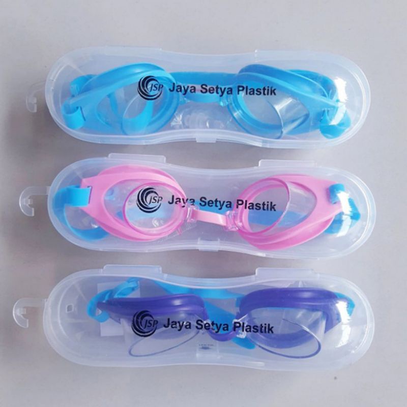 Kacamata Renang Anak Google Diving Mask Box - Kaca Mata Selam Snorkeling Polos Warna Cerah Anak Cewe