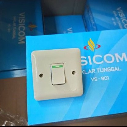 Saklar Engkel Single IB Tanam Radium Fosfor Visicom VS-901