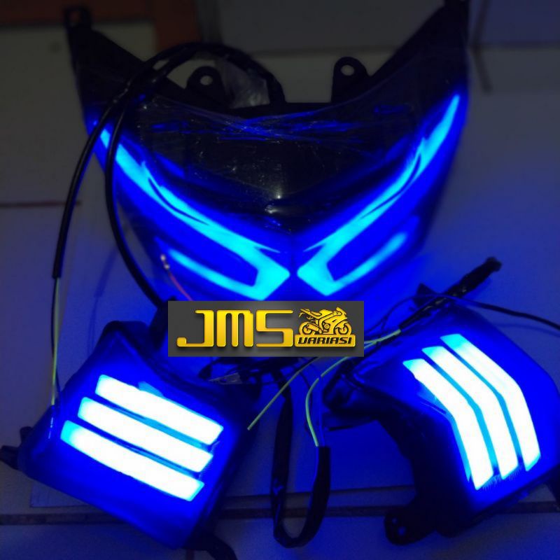 lampu stop lamp plus sen led nmax old nmax lama biru/merah/putih dan sen kuning