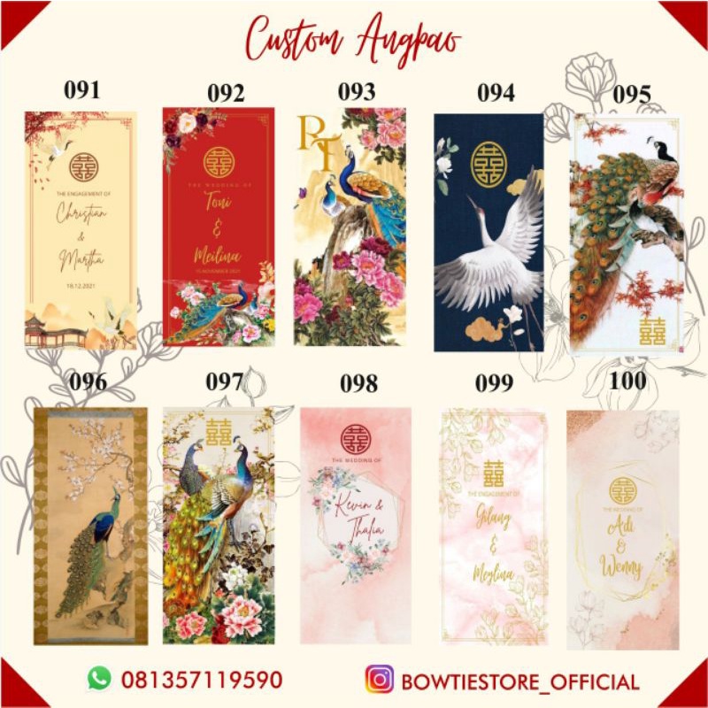 

Angpao custom/ angpao wedding/ angpao sangjit