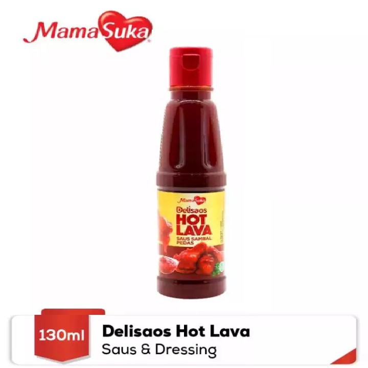 

Mama Suka Delisaos Hot Lava Saus Sambal 160 gr - Mamasuka Delisaos Hot Saus 160gr