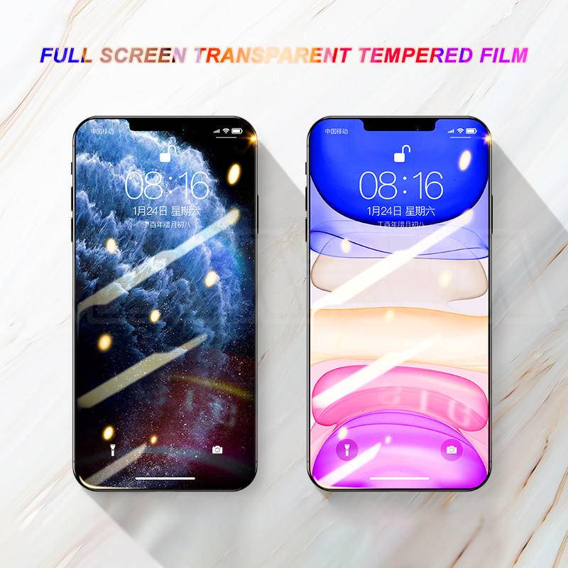 Pelindung Layar Tempered Glass Untuk iPhone 13 12 11 Pro MAX Mini X XS MAX XR SE 2022 2020 6 6s 7 8 Plus