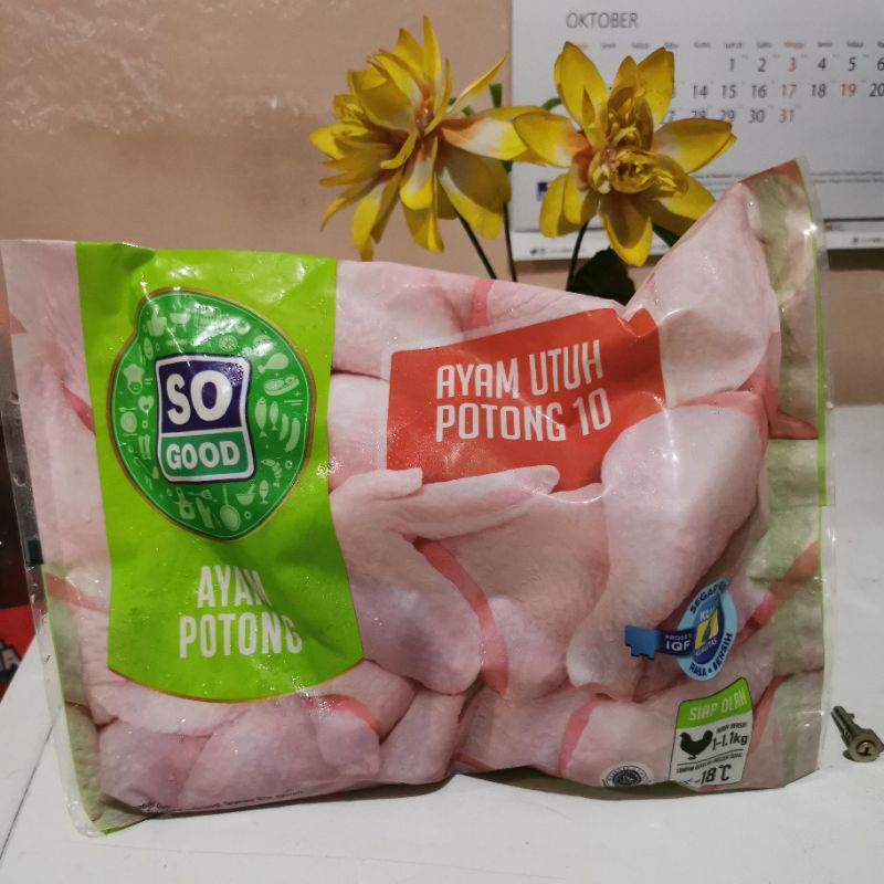 

So Good Ayam Potong Utuh Potong 10 Berat 1-1,1Kg