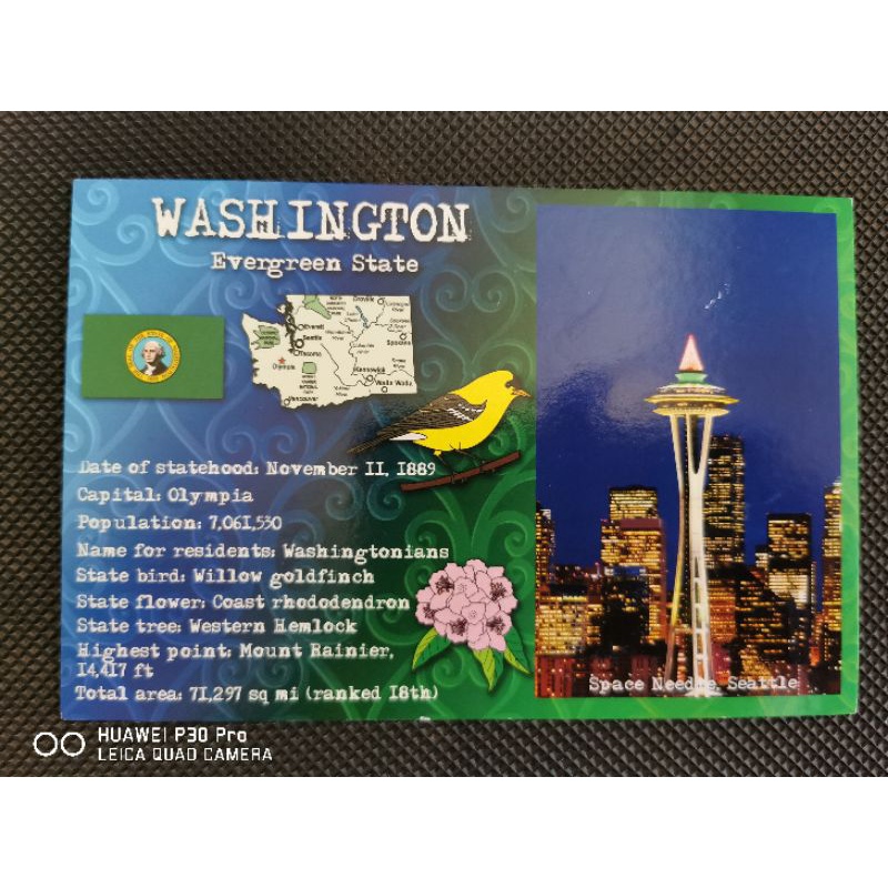 

kartu pos peta amerika/american map postcard