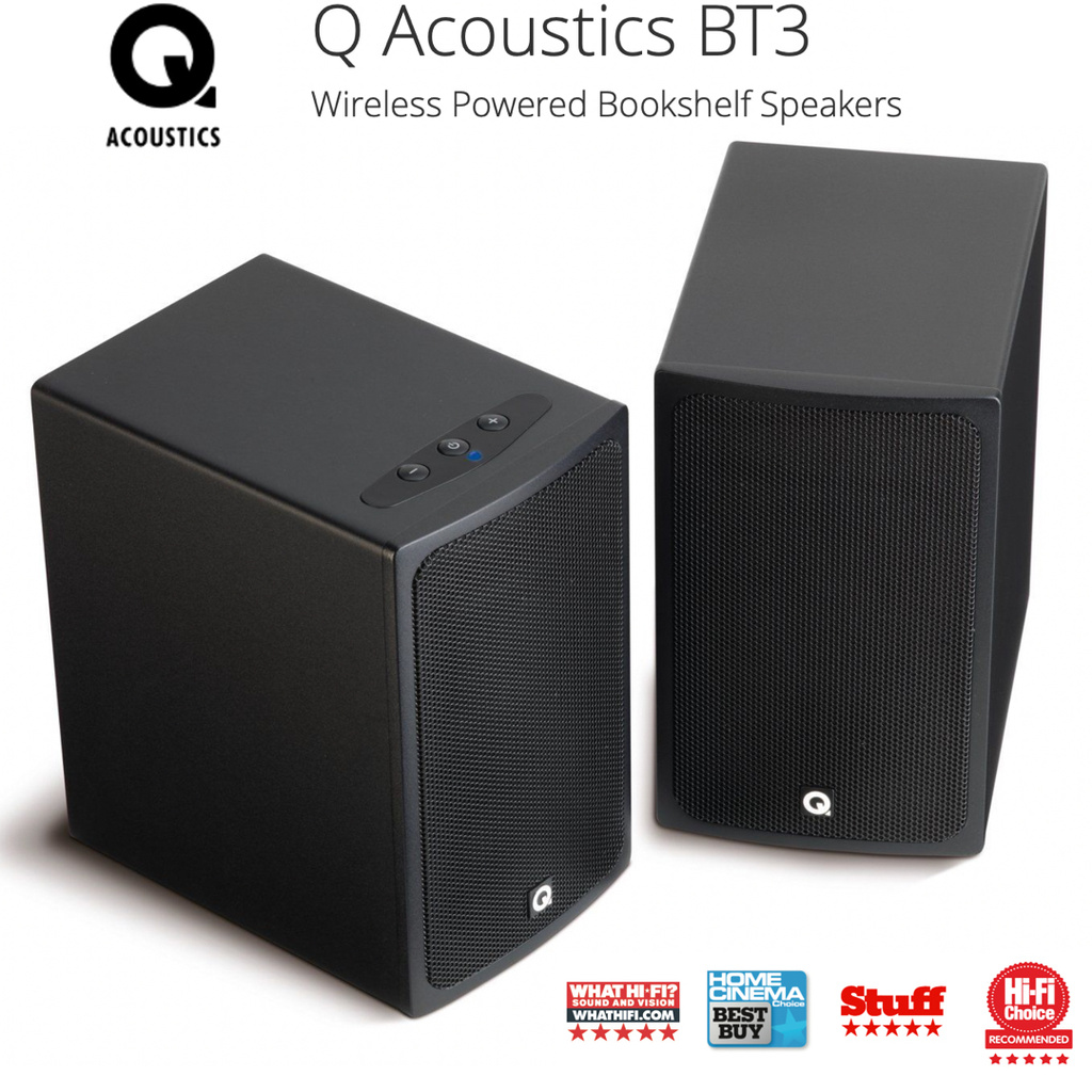 Q Acoustics BT3 bluetooth wireless bookshelf active speaker
