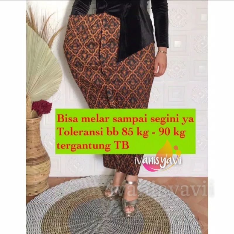 Rok Plisket Wiru Cantik / Motif Batik