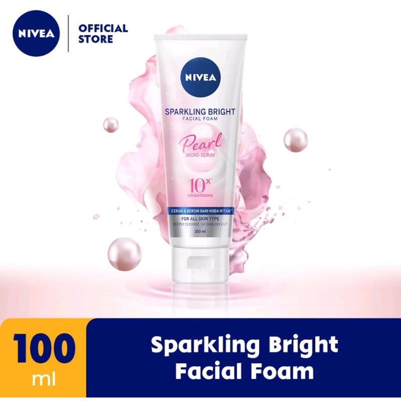 NIVEA Sparkling Bright Whitening Facial Foam 100ml