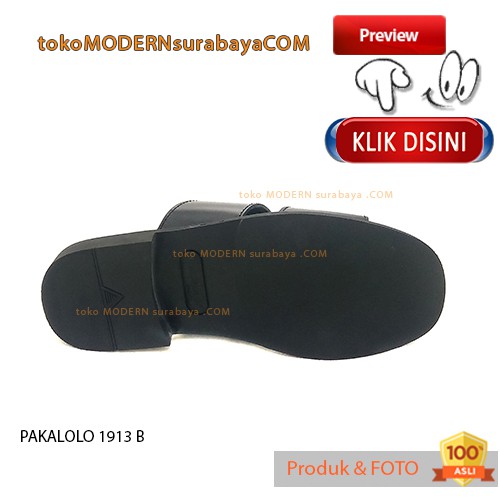 PAKALOLO 1913 BLACK sandal pria casual