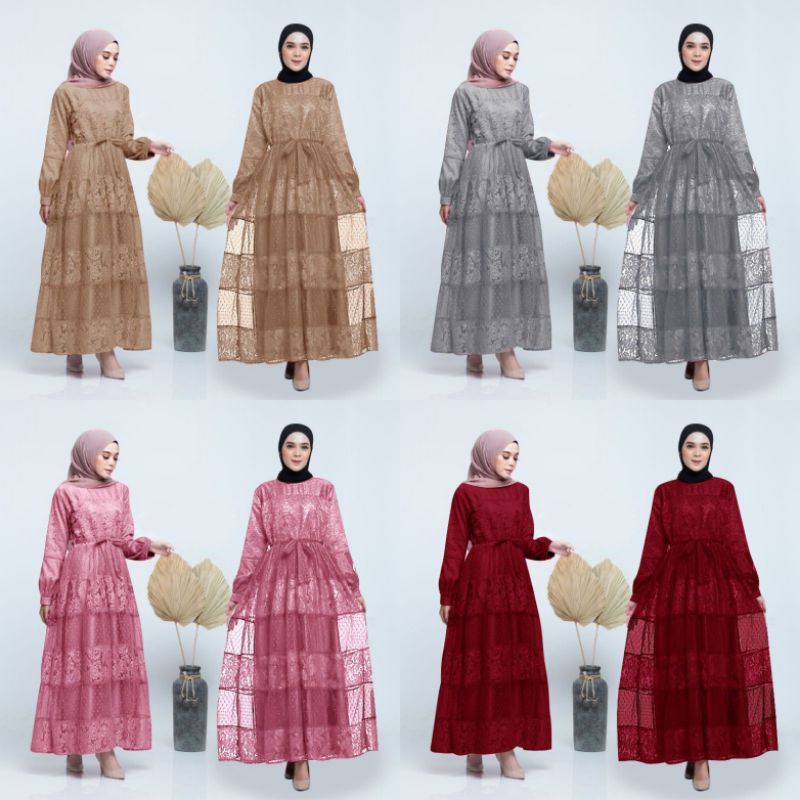 MAXI ZAKIRA GAMIS PARTY PANJANG GOOD QUALITY