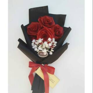 Rose BabyBreath Exclusive Wrap bunga wisuda Shopee  