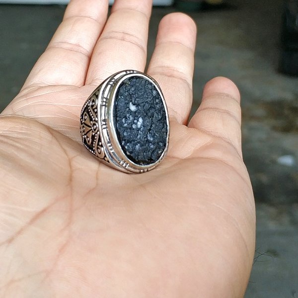 CINCIN BATU AKIK NATURAL SATAM - METEOR BANGKA BELITUNG