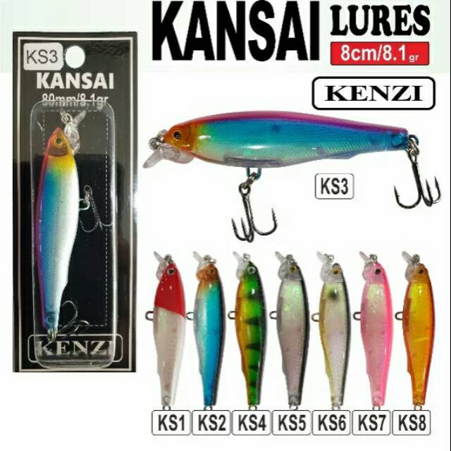 Lure Kenzi Kansai Minnow 80mm