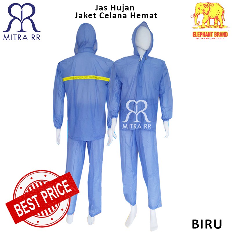 Jas Hujan Jaket Celana Hemat Jas Hujan Stelan Elephant Brand Rainsuit Murah