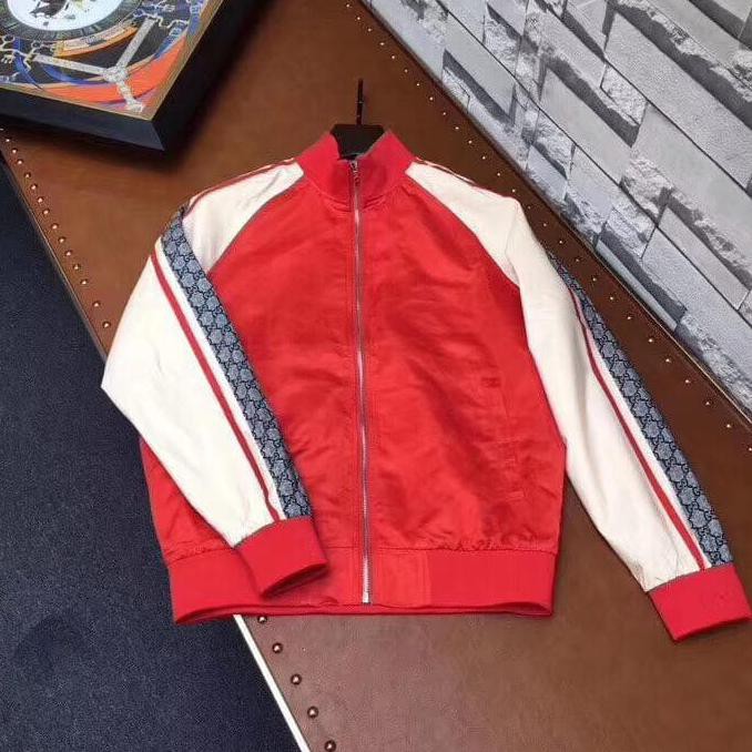 Barang Berkualitas Jaket Gucci Pria Mirror 1:1 Quality / J001 BARANG BAGUS