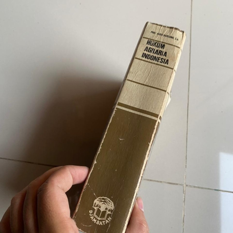 Buku HUKUM AGRARIA INDONESIA PENERBIT DJAMBATAN PROF. BOEDI HARSONO,,S.