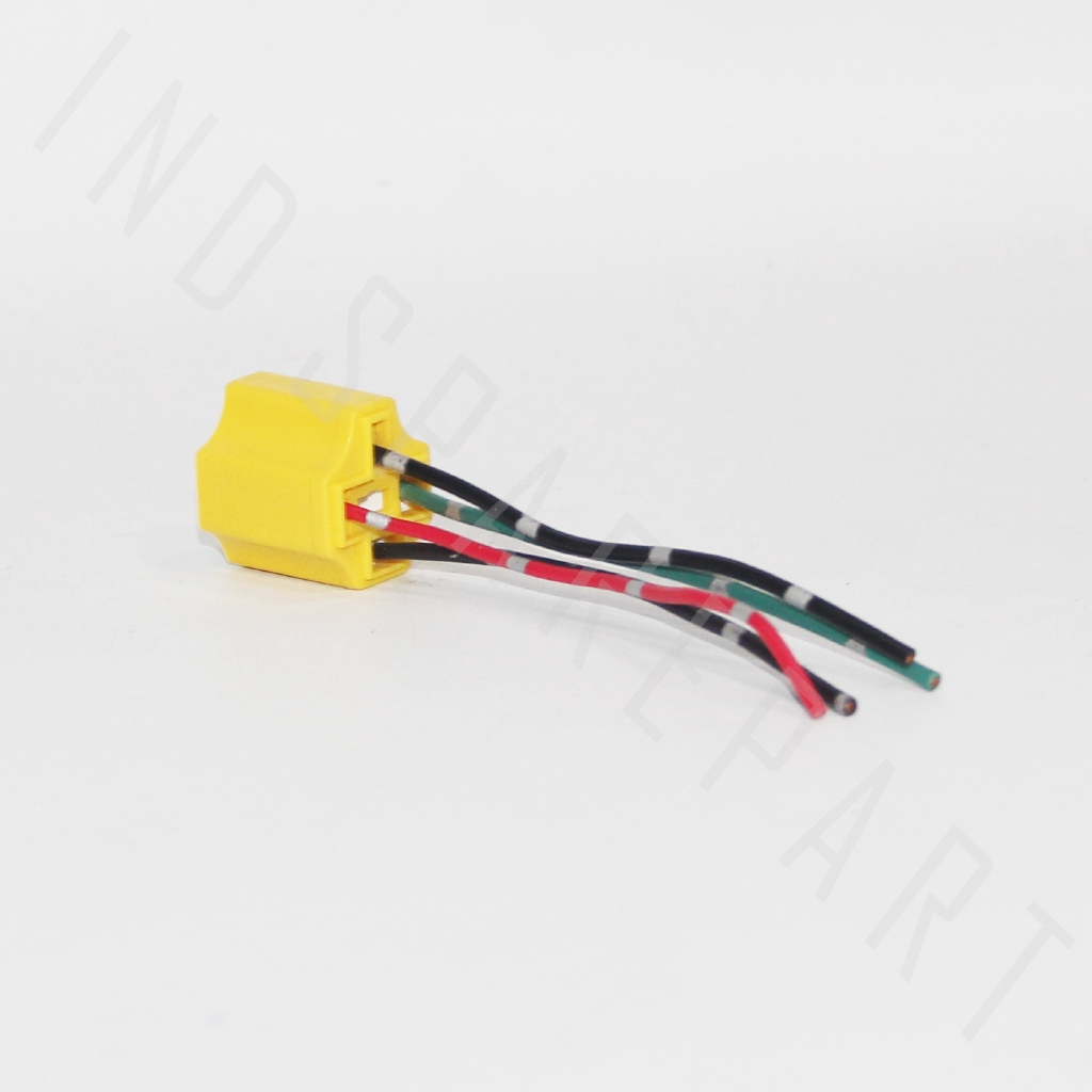 Socket-Soket Relay-Riley-Rilei Klakson 4 Kaki-Kabel Keramik-Ceramic