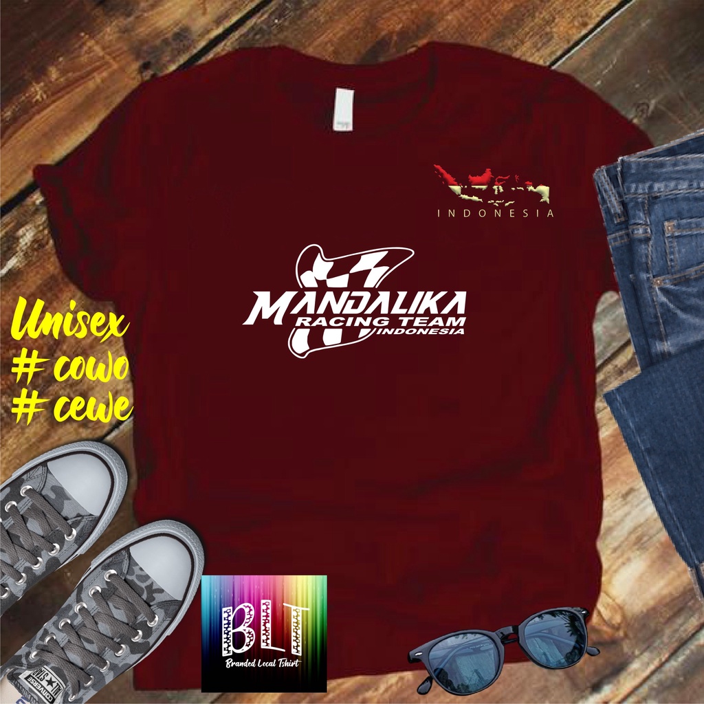 Cod Diskon Promo /Kaos Mandalika Racing Team Indonesia sirkuit mandalika lombok sirkuit internasional/KAOS EKSPRESI/KAOS HITS/KAOS BANDUNG/KAOS MURAH/KAOS DISTRO