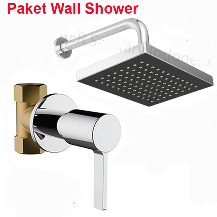 Paket Wall Shower Wasser Kran Tanam Tl2 080 & Aer Wall Shower Ws-11