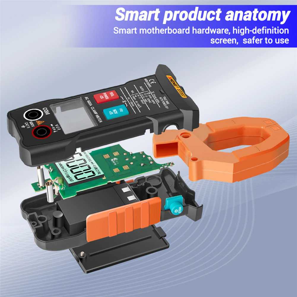 (BISA COD) RVOSTR ANENG Digital Bluetooth Multimeter Voltage Tester Clamp - ST207