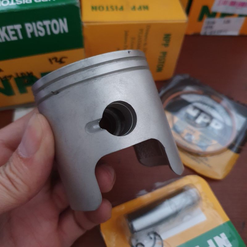 piston kit satria 2t npp os sts 25 50 100 125 150 200 seher kit plus ring satria hiu set komplit-1