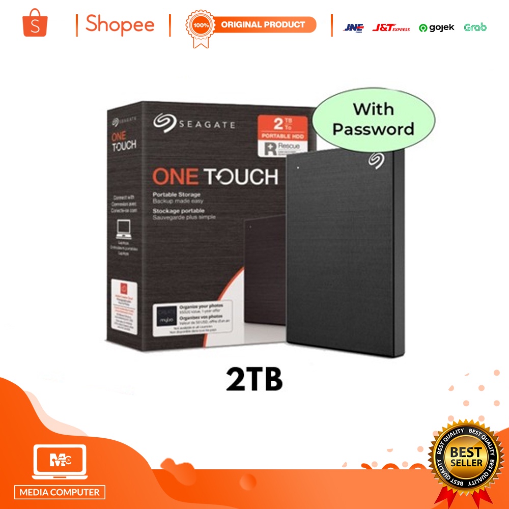 Hardisk External Seagate One Touch 2TB / Hardisk Eksternal Seagate BLK