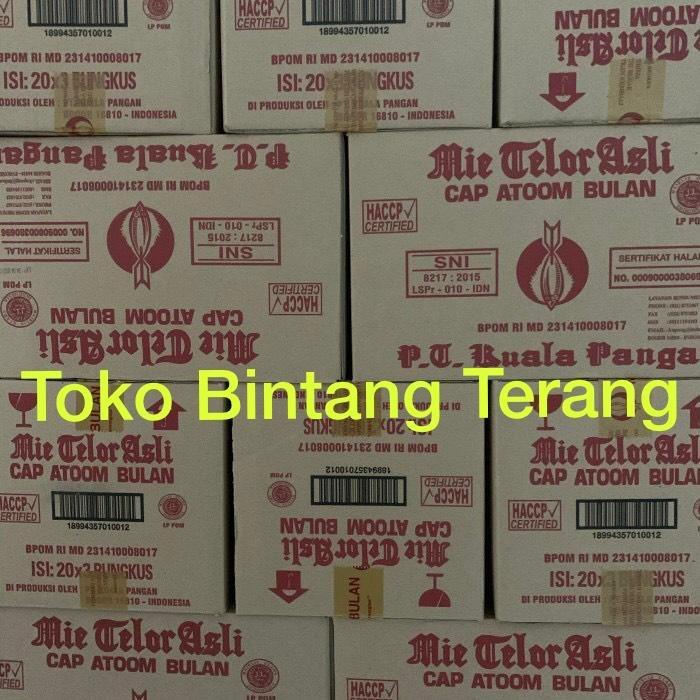 

Mie Telor / Telur Asli Cap Atom / Atoom Bulan 1 Dus / Karton