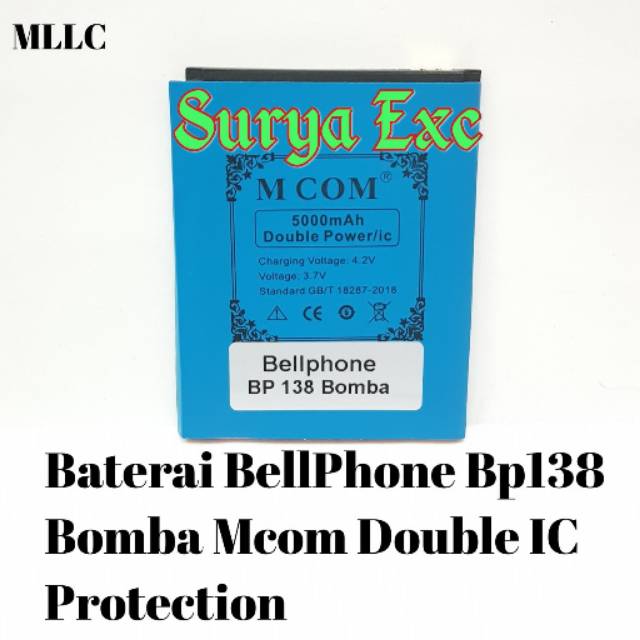 Baterai Bellphone  BP138Bomba / Bp-138 Bomba Double IC Protection