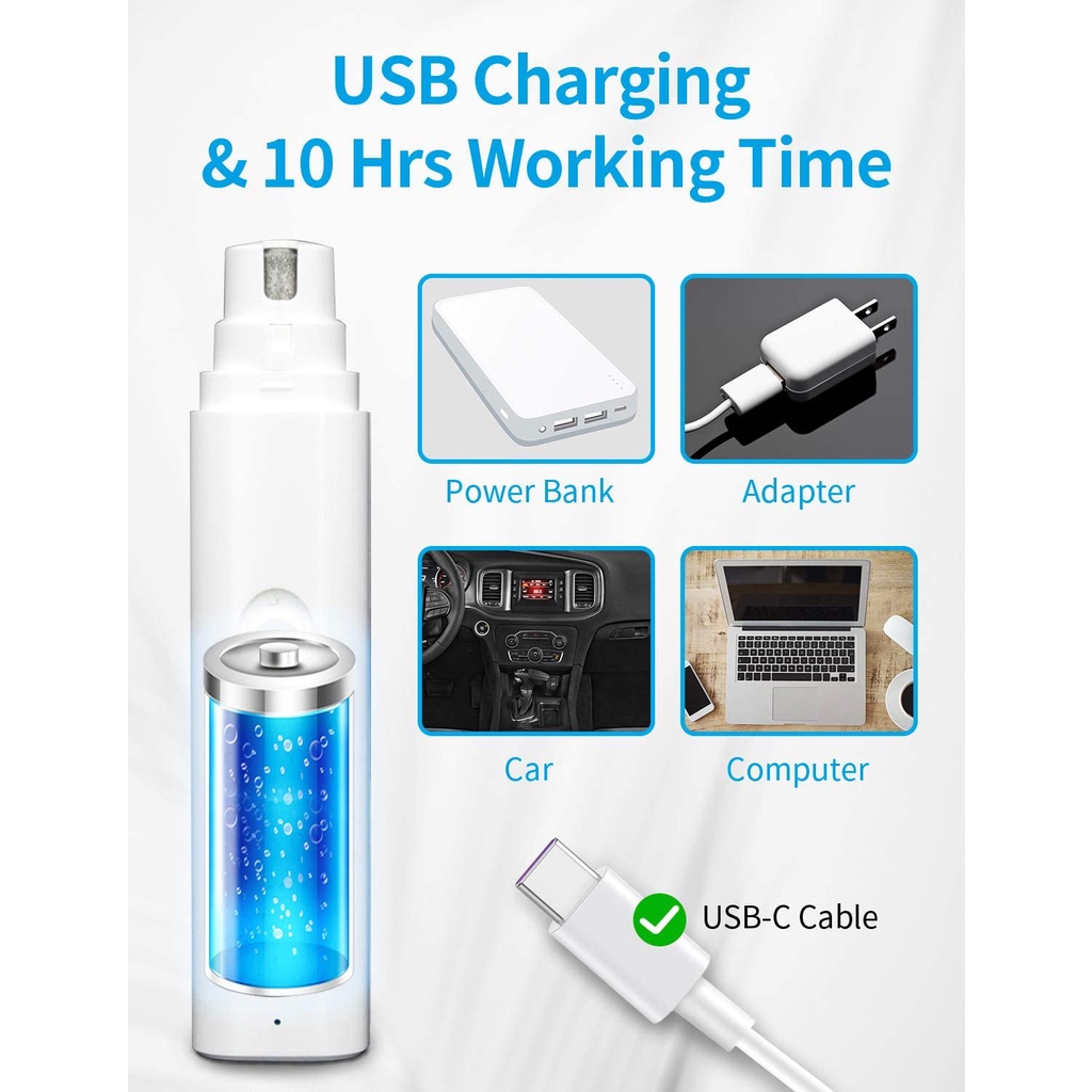 Alat Kikir Kuku Elektrik Profesional USB charging Untuk Anjing / Kucing Peliharaan